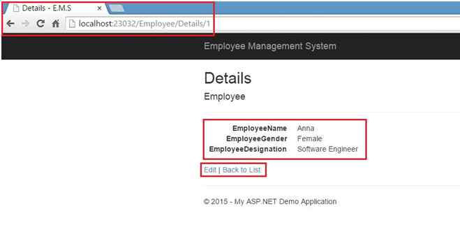 see employee detail